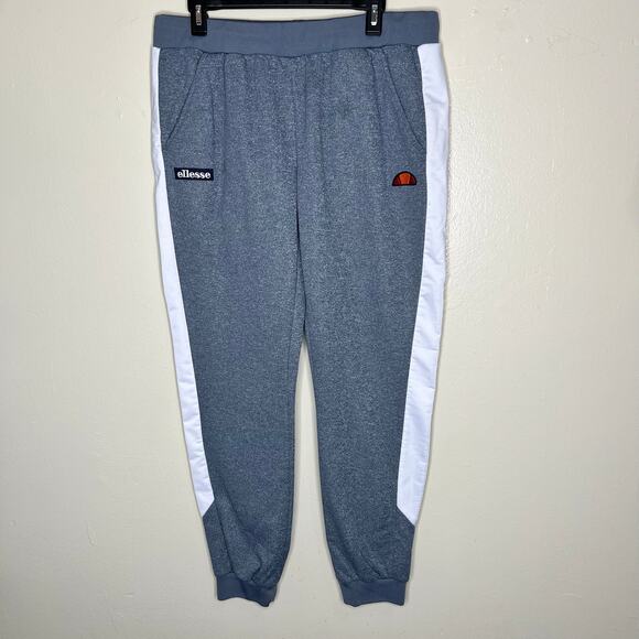 Ellesse Joggers Sweatpants XL Womens Gray Track Pants Fleece Pull On Athleisure - Picture 2 of 13